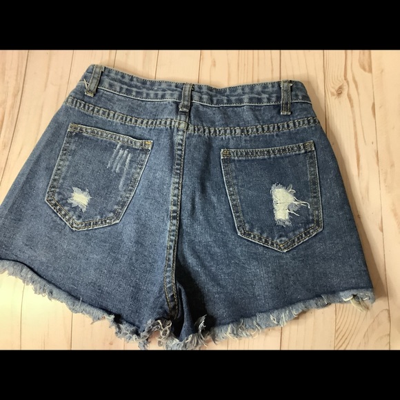 Miley Cyrus Max Azia denim shorts junior size 7 - Picture 6 of 7